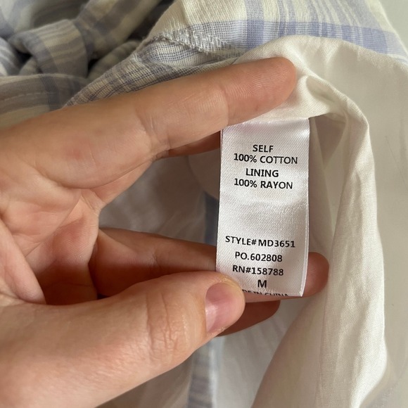 Mable Plaid Button Front Belted Mini Dress - Picture 6 of 7